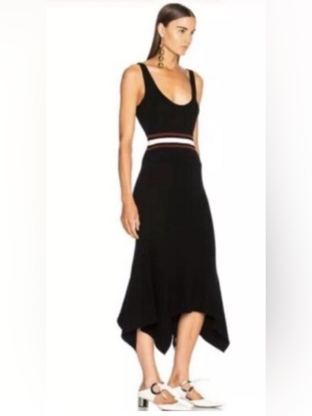 A.L.C. Anders Handkerchief Hem Knit Midi Dress - Picture 2 of 16